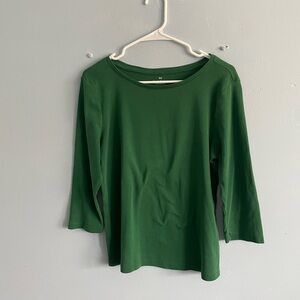 Talbots green blouse